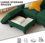 Sectional Sofa Couch for Living Room, Deep 3-Seater L Shaped Couches - Image 5