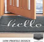Door Mat Welcome Mat Floor Mat for Entryway, High Traffic Areas | Low Profile - Image 4