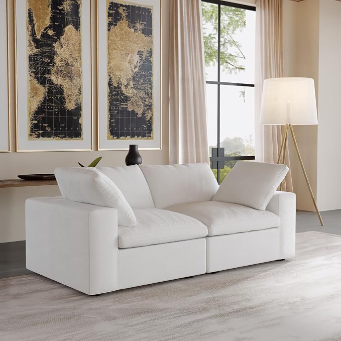 JACH Modular Cloud Sectional Sofa, Love Seat Cloud Couch, Modern Comfy Sofas - Image 3