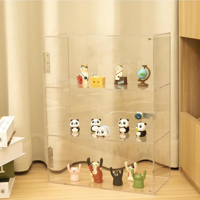 Acrylic Display Case with Lock Key, 3 Shelf Locking Countertop Display Case - Image 6