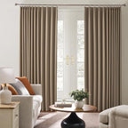 Extra Wide Pinch Pleated Blackout Living Room Bedroom Curtains, Triple Weave - Image 4