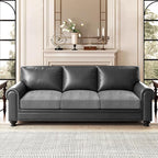 ANARACHON Leather Look Couch Cushion Covers Sofa Seat Slipcovers Sets Couches - Image 2