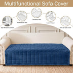 Couch Cover for Dogs, Washable Non Slip Plush Flannel Sofa Protector | Thick - Image 3