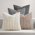 MIULEE Faux Fur Plush Decorative Throw Pillow Covers 20x20, Soft Boho Farmhouse by MIULEE