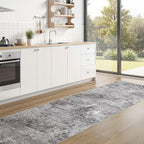 DMOYEST Washable Runner Rug for Hallway: 2.6x12 Neutral Modern Abstract Low - Image 6