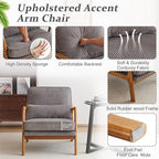 VINGLI Upgraded Premium Corduroy Accent Chair, Upholstered Arm Chair, Solid - Image 3