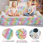 IFNOW Modular Kids Play Couch, Convertible & Washable Toddler Foam Couch Kids - Image 6