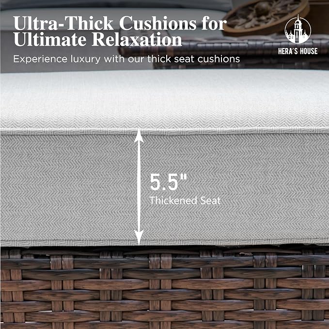 HERA'S HOUSE High Back Outdoor Swivel Chairs - Image 4