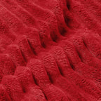 BEDELITE 3D Ribbed Jacquard Red King Size Blankets - Image 4