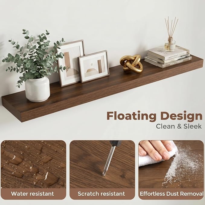 FLYJOE Floating Shelves for Wall, 48 Inch Floating Shelves Set of 1, Kitchen - Image 4