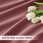 MIULEE Dusty Rose Back Tab Blackout Curtains 52x108 Inch Long 2 Panels Set | - Image 6