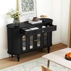 XUZENEST 47'' Fluted Sideboard Buffer Cabinet - Image 4