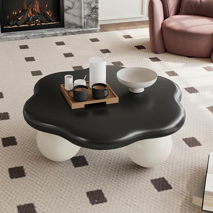 35.03" Cloud Coffee Table for Living Room Unique Coffee Table Modern Low Coffee by LvingRoomFurniture