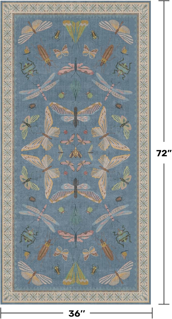 3x6 Washable Kitchen Rug, Ultra Soft Faux Wool Runner Rug - Image 2
