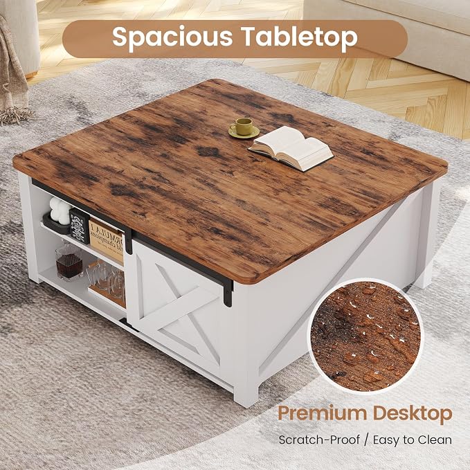 SEDETA 31.5" Lift Top Coffee Table - Image 5