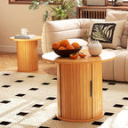 COSVALVE Round Wood Coffee Table 23.6IN - Image 7