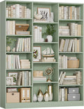 FACBOTALL Triple Wide Bookshelf, 6 Tier Large Bookshelf, Bookcase by FACBOTALL