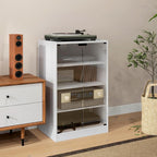 HOMCOM Media Cabinet, 4-Tier Stereo Cabinet - Image 9