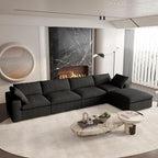 Cloud Couch Modular Sectional Sofa, 160.6" L Shaped Convertible Sectional Sofas - Image 3