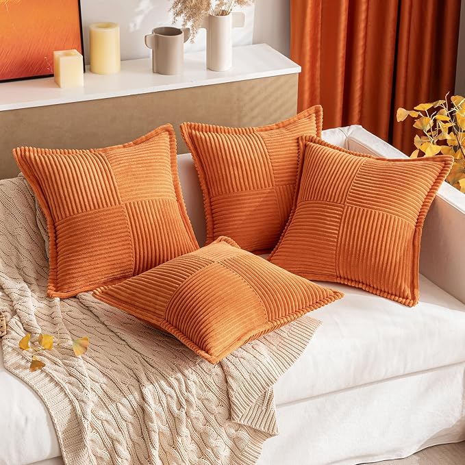 MIULEE Fall Orange Decorative Throw Pillow Covers - Image 8