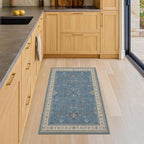 Blue 2x3 Washable Rug for Entryway Indoor, Kitchen Floor Waterproof, Powder Room - Image 6