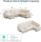 LINSY HOME Sectional Sleeper Sofa - Image 2