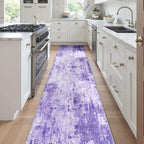 RELEANY Washable Runner 2'x8' Abstract Area Rug - Image 2