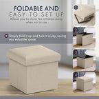 Ornavo Home Small Storage Ottoman, - Image 5