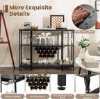 Giantex Wine Rack Freestanding Floor, Bar Cabinet - Image 6