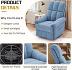Korser Recliner Chair, Swivel Rocker Recliner Chair - Image 5