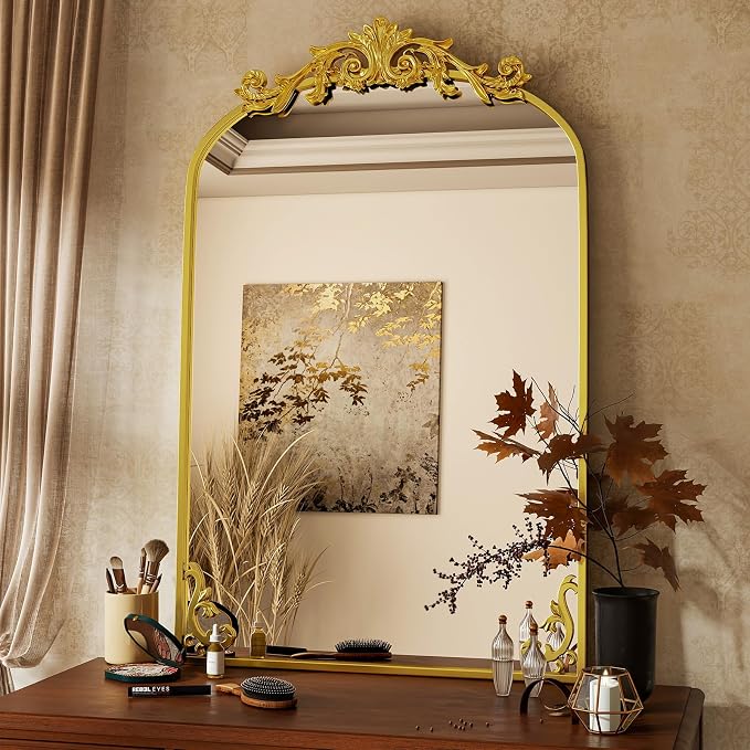 VooBang 26x38 inch Vintage Arched Bathroom Mirror by VooBang