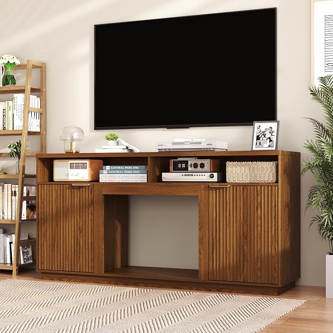 3-Piece Fluted Living Room Set Includes 2 Fluted Night Stand - Image 2