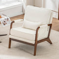 Mid Century Modern Chair, Upholstered Lounge Arm Chair by Unknown