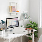 PHOENANCEE Square Wall Shelf, Framed Floating Shelves Set of 2, Decorative - Image 4