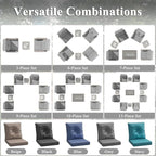 2-Seat Modern Patio Furniture Set - Image 8