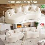 Oversized Sectional Sofa for Living Room, Modern Luxury Plush Chenille 4-Seater - Image 5