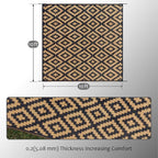 SAND MINE Reversible Mats, Plastic Straw Rug, Modern Area Rug, Large Floor Mat - Image 2