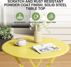 3-Piece Folding Bistro Set, Outdoor Patio Furniture Set - Image 5
