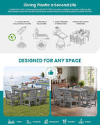 SERWALL HDPE Dining Set for 10 – 2 Tables, 8 Armless + 2 Armchairs. Includes 10 - Image 7