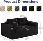 MAXYOYO 63" Loveseat Sofa Couch - Image 2