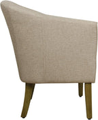 HomePop Barrel Shaped Accent Chair, Light Brown - Image 5