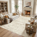 UERMEI Square Area Rugs : Washable 10x10 Neutral Modern Abstract Carpet by UERMEI