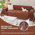 DREAMINGO Sofa Covers Washable Thick Chenille Couch Cover - Image 5
