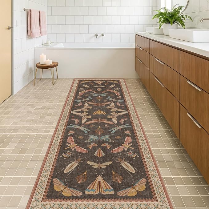 Non Slip Hallway Runner Rug 3x10, Soft Low Pile Kitchen Floor Mat - Image 3