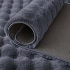 Gray Rabbit Plush Rug 4'x6', Fluffy Shaggy Area Rug - Image 7