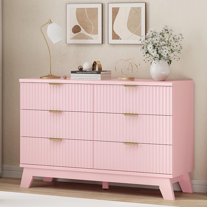Fluted Dresser for Bedroom by Xixini