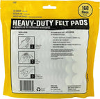 Smart Surface 8827 Heavy Duty Self Adhesive Furniture Felt Pads 1-Inch Round - Image 2