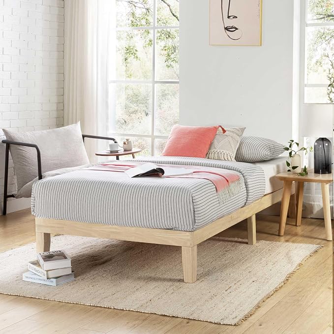 Mellow Naturalista Classic 12 Inch Solid Wood Platform Bed - Image 3
