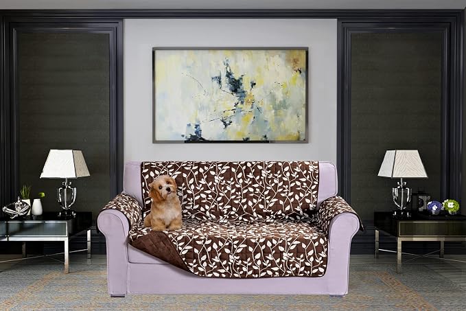 Elegant Comfort Quilted Furniture Protectors Solid and Printed Design by ELEGANTCOMFORT