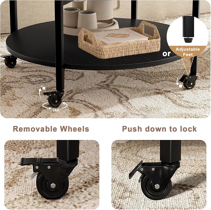 FABATO Round Lift Top Coffee Table - Image 5